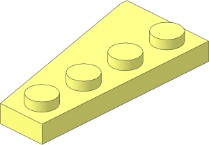 Wing  2 x  4 Right with Chamfer