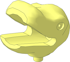 Animal Dinosaur Head  4 x  2 x  2