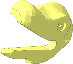 ~Animal Dinosaur Head  4 x  2 x  2 - Half