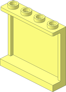~Panel  1 x  4 x  3 with Side Flanges without Front Face
