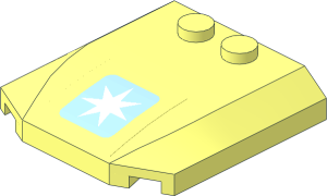 Wedge  4 x  4 x  0.667 Curved with Maersk Logo Sticker