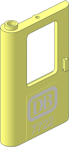 Train Door  1 x  4 x  5 Left with White DB 7722 Sticker