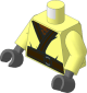 Minifig Torso with Arms and Hands with Kimono with Dark Brown Belt and Reddish Brown Fur Pattern