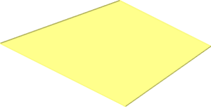 ~Sticker Back  1.3 x  1.6 Trapezoidal for Part 973