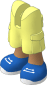 Figure Friends Legs with Cargo Pants with Medium Nougat Legs, Blue Shoes with White Laces and Soles Pattern