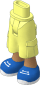Figure Friends Hips and Legs with Cargo Pants with Medium Nougat Legs, Blue Shoes with White Laces and Soles Pattern