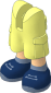 Figure Friends Legs with Cargo Pants with Light Nougat Legs, Dark Blue Shoes with Sand Blue Laces and Soles Pattern