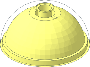 ~Technic Dome  4 x  4 x  2 with Pin Hole without Patternable Surfaces