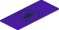 Sticker  2.8 x  6.5 with Black Foot Clan Logo on Medium Lilac