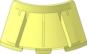 Cone Quarter  3 x  3 x  2 Hollow No Studs