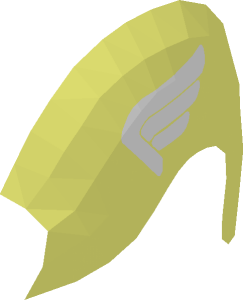 ~Minifig Helmet Mask White Wing Pattern