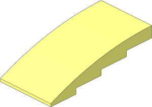 Slope Brick Curved  4 x  8 x  1.667