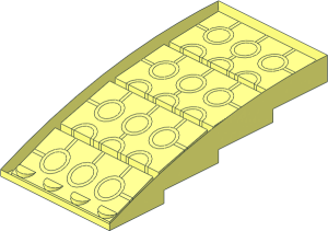 ~Slope Brick Curved  4 x  8 x  1.667 without Patternable Surfaces