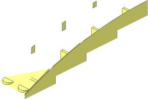 ~Slope Brick Curved  4 x  8 x  1.667 - Half