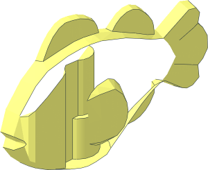 ~Animal Clownfish without Patternable Surfaces - Half