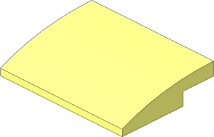 Slope Brick Curved  3 x  4 x  0.667