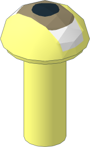 Bar  1L with  0.8 Dome with Dark Tan Eye Pattern