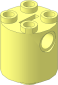 Cylinder  2 x  2 x  2 Robot Body with Bottom Axle Holder turned 45 Degrees