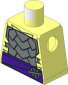 Minifig Torso with Armor and Medium Lilac Sash with Dark Bluish Grey Belts Pattern