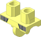 Minifig Hips with Silver Armour Sides Pattern