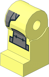 Minifig Leg Right with Silver Armour Sides and Knee Pads Pattern