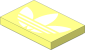 Tile  2 x  3 with White Adidas Trefoil Logo Pattern