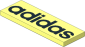 Tile  2 x  6 with Black "adidas" Text Pattern