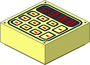 Tile  1 x  1 with Keypad Pattern
