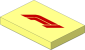 Tile  2 x  3 with RED "F1" Pattern