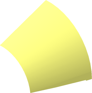 ~Windscreen  6 x  7 x  2.667 Patternable Surfaces Front Half