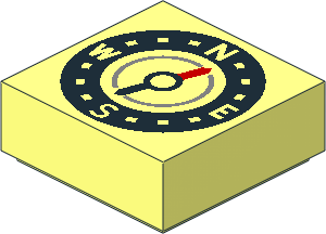 Tile  1 x  1 with Compass Pattern