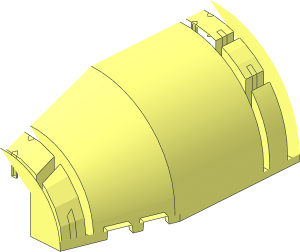 ~Windscreen  6 x  7 x  2.667 without Patternable Surfaces - Half