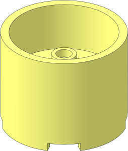 Brick  3 x  3 x  2 Round with Recessed Centre