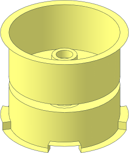 ~Brick  3 x  3 x  2 Round with Recessed Centre - without outer surface
