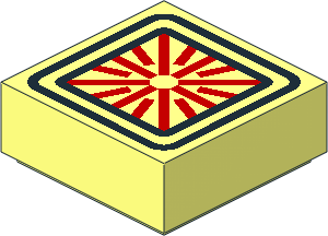 Tile  1 x  1 with Computer Display Pattern