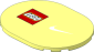 Tile  6 x  8 with Lego Logo and with White Nike Swoosh Pattern