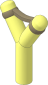 =Minifig Slingshot with Dark Tan Band Pattern