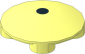 Dish  2 x  2 without Rim with Small Black Circle Pattern
