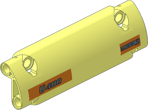 Technic Panel Smooth 11 x  2 x  3 with "U400" and "BLUETEC 5" sticker
