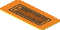 Sticker  0.8 x  1.8 Turn Indicator Right on Orange