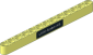 Technic Beam 13 with "LEGO System A/S" sticker