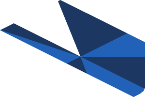 ~Sticker  0.8 x  1.7 with Light Blue and White Triangles on Blue Background Right - Third Face
