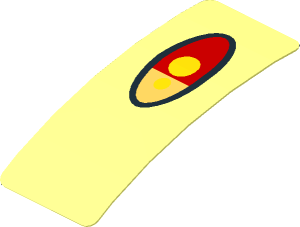 Sticker  0.8 x  1.9 with Tail Light (Formed)