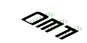 ~Sticker  0.8 x  1.9 with Black "PORSCHE ELLIGENT ORMANCE" on Black Halftone Stripes on White Background - First Face