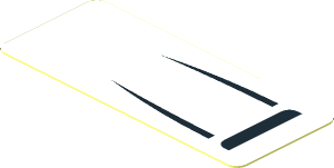 Sticker  0.8 x  1.9 with Black Airscoope on White Background
