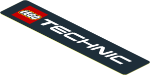 Sticker  0.8 x  3.8 with LEGO Logo and "TECHNIC"