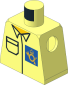 Minifig Torso with Blue Mail Logo 1998 and Pocket Pattern