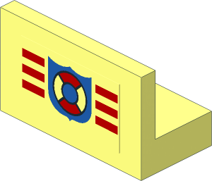 Panel  1 x  2 x  1 with Coastguard Logo Sticker