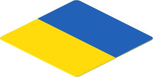 Sticker  1.8 x  1.8 with Blue and Yellow Rectangle