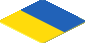 Sticker  1.8 x  1.8 with Blue and Yellow Rectangle